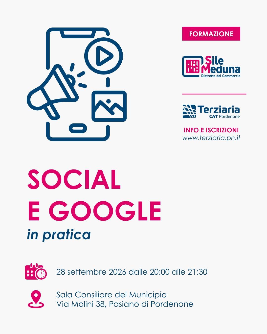 Incontri formativi distretto sile meduna e Terziaria SRL settembre ottobre 2026